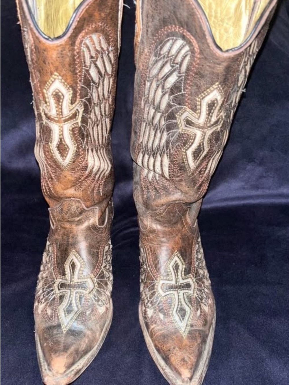 🤠 CORRAL BOOTS sz8 with Sparkle inlay